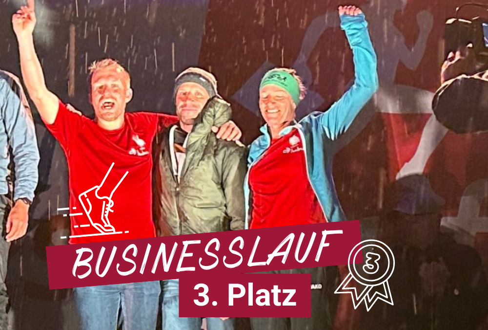 Hubers Landhendl hat beim Business Lauf den 3. Platz erreicht