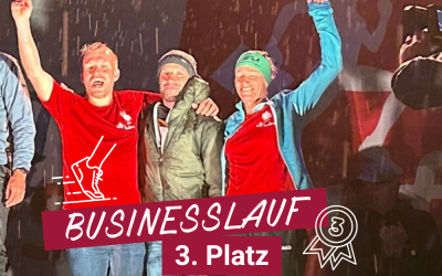 Hubers Landhendl hat beim Business Lauf den 3. Platz erreicht